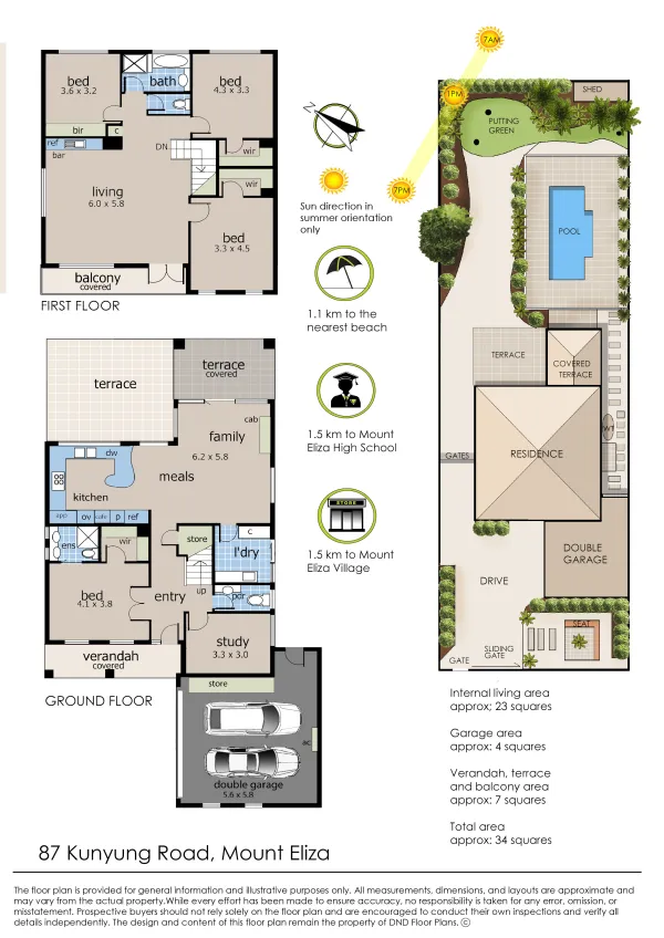 Floorplan 1 of 87 Kunyung Road, Mount Eliza VIC 3930