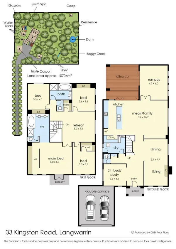 Floorplan 1 of 33 Kingston Road, Langwarrin VIC 3910