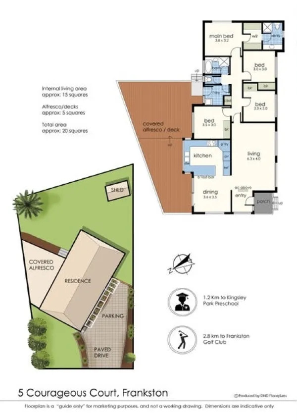 Floorplan 1 of 5 Courageous Court, Frankston VIC 3199