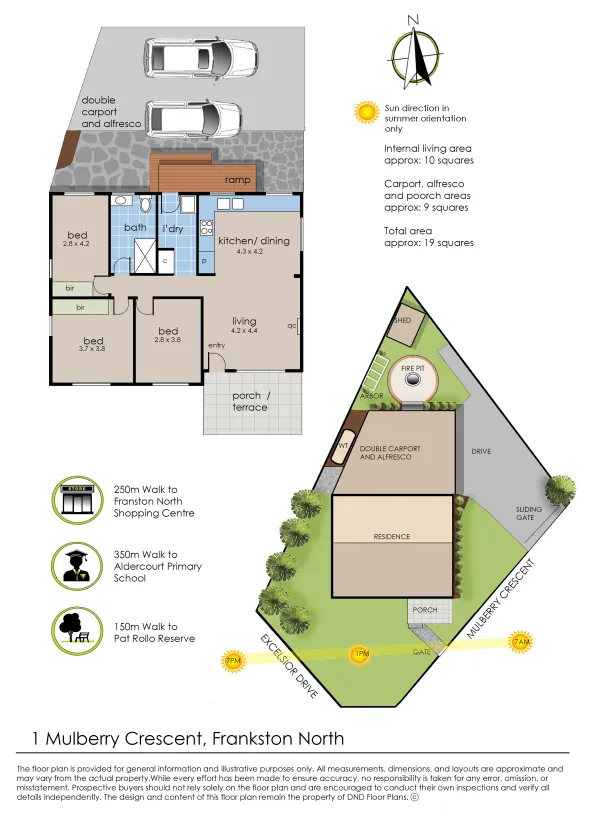 Floorplan 1 of 1 Mulberry Crescent, Frankston North VIC 3200