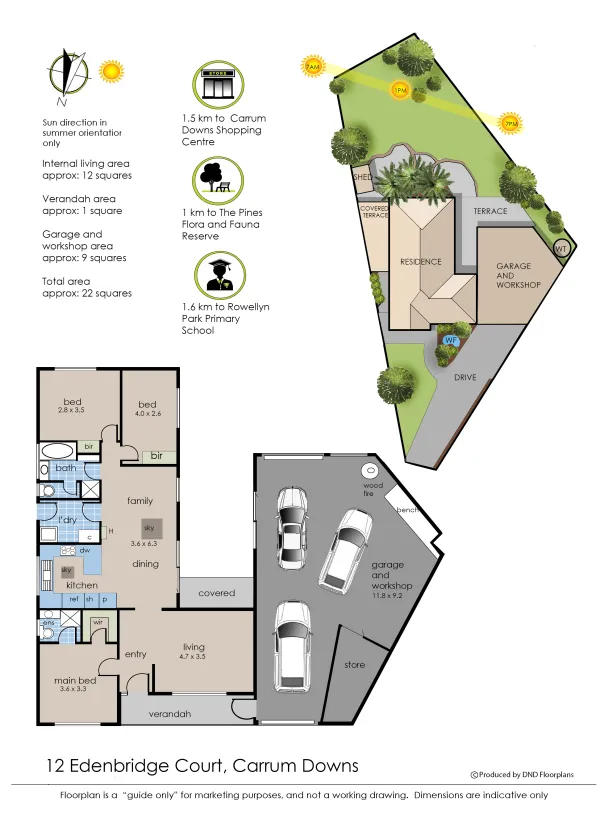 Floorplan 1 of 12 Edenbridge Court, Carrum Downs VIC 3201