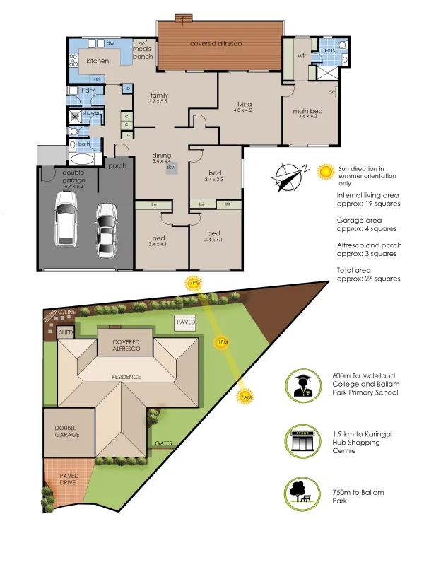 Floorplan 1 of 7 St George  Court, Frankston VIC 3199