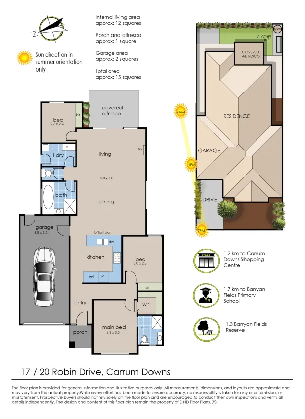 Floorplan 1 of 17/20 Robin Drive, Carrum Downs VIC 3201