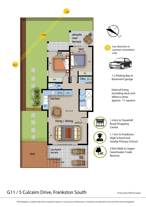 Floorplan 1 of G11/5 Culcairn Drive, Frankston South VIC 3199